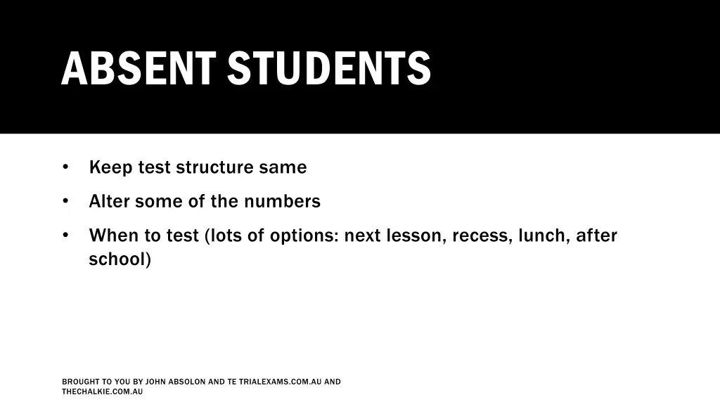 absent students