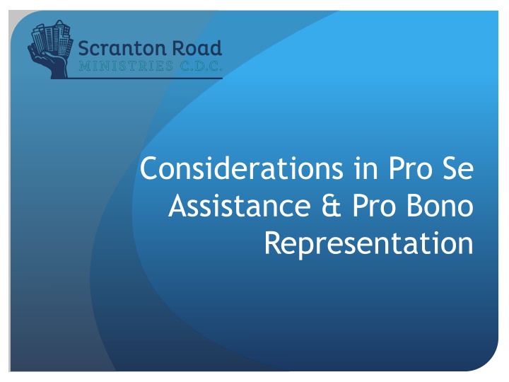 considerations in pro se assistance pro bono