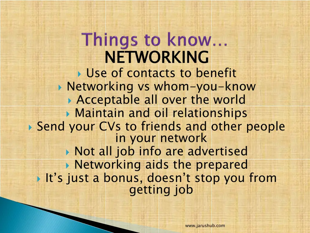 networking use of contacts to benefit networking