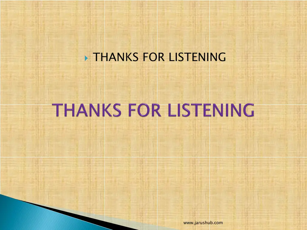 thanks for listening