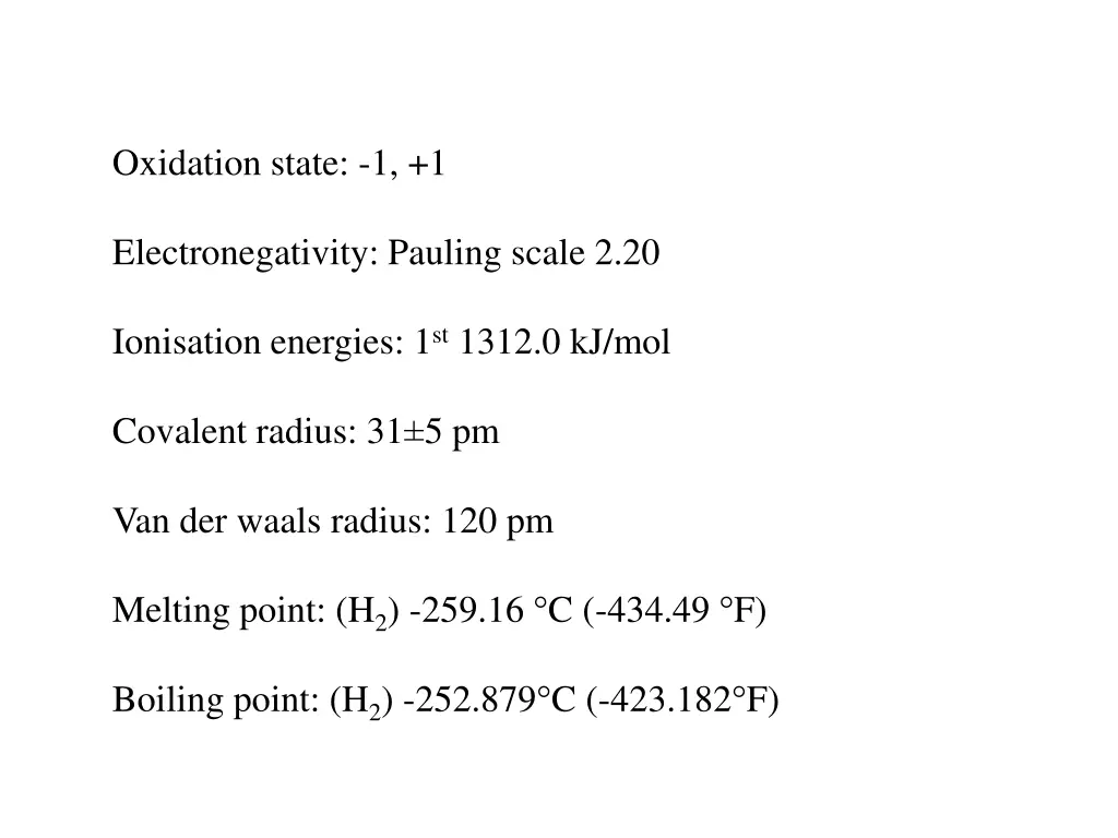 oxidation state 1 1