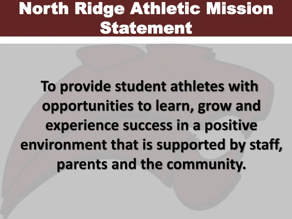 north ridge athletic mission north ridge athletic