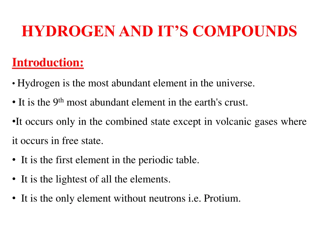 hydrogen and it s compounds 1