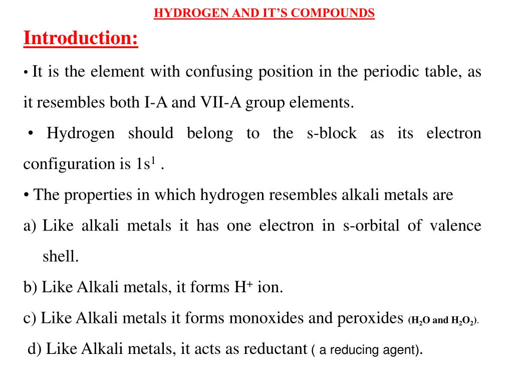 hydrogen and it s compounds 2