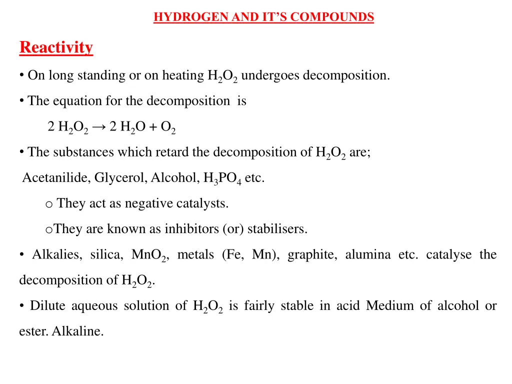 hydrogen and it s compounds 30