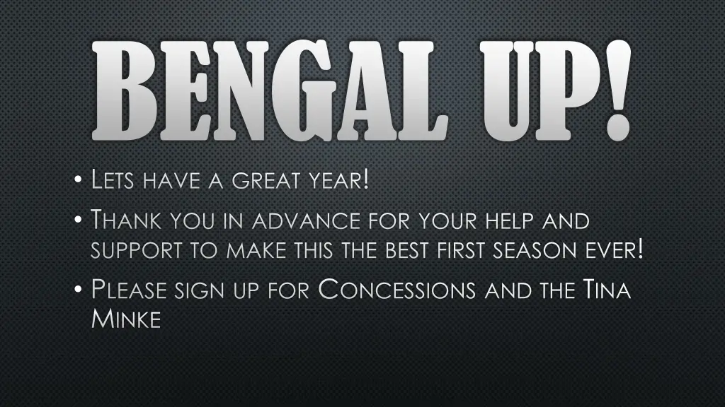 bengal up bengal up l ets have a great year