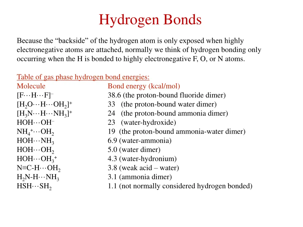 hydrogen bonds 2