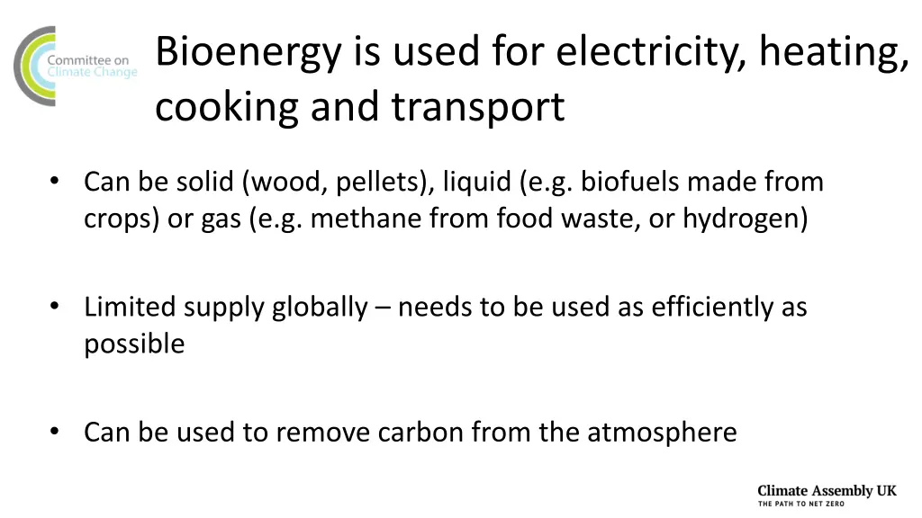 bioenergy is used for electricity heating cooking