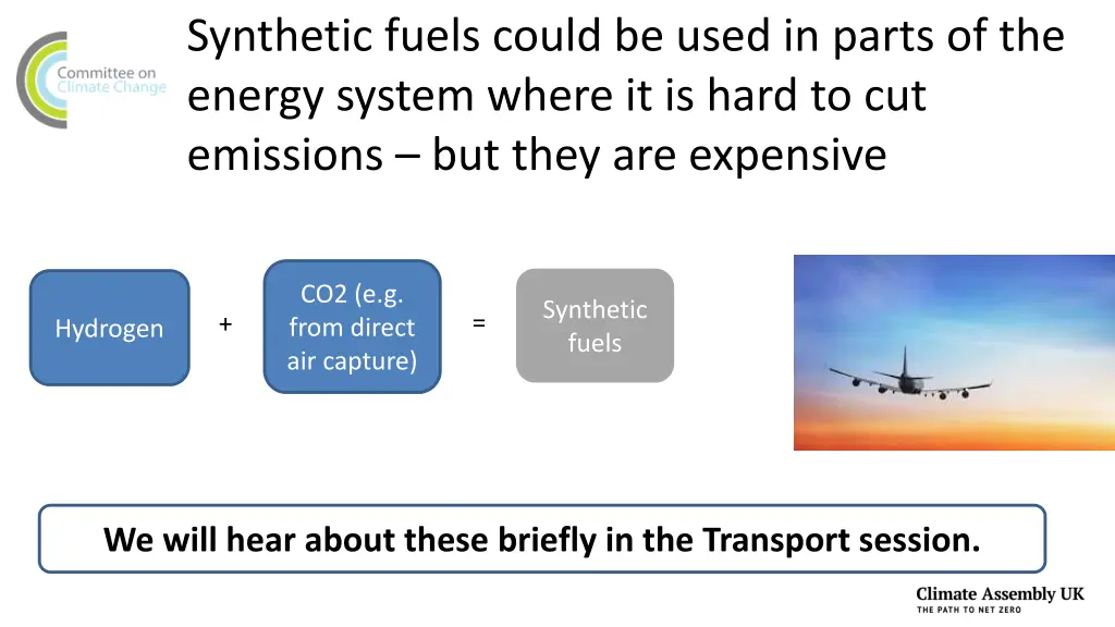 synthetic fuels could be used in parts