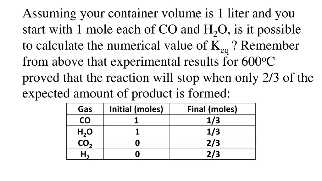 assuming your container volume is 1 liter