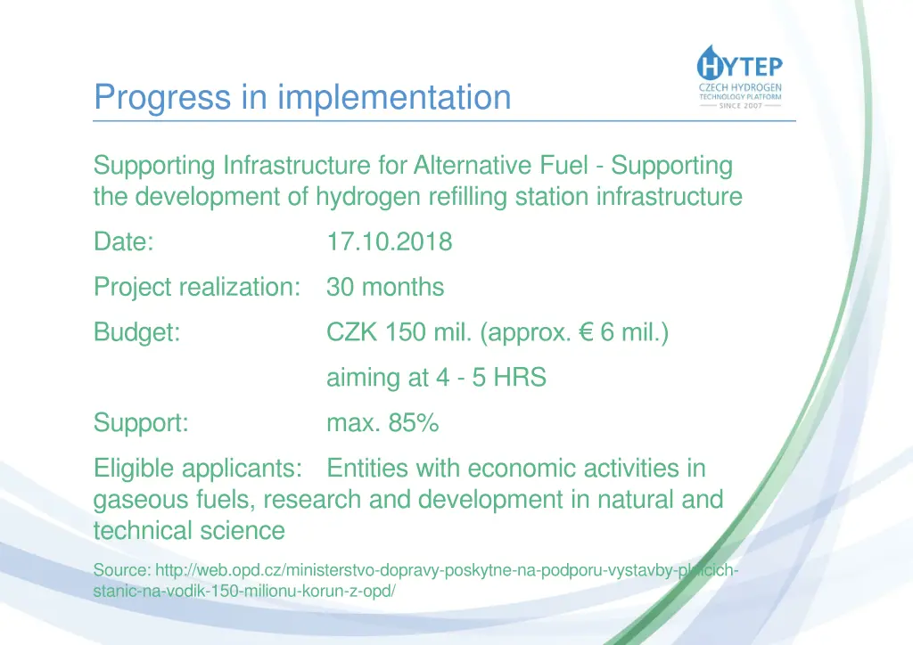 progress in implementation 5