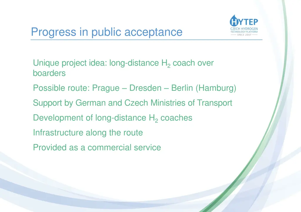 progress in public acceptance 6