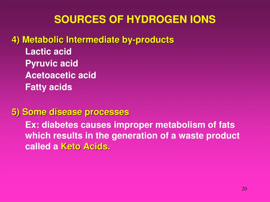 sources of hydrogen ions 2