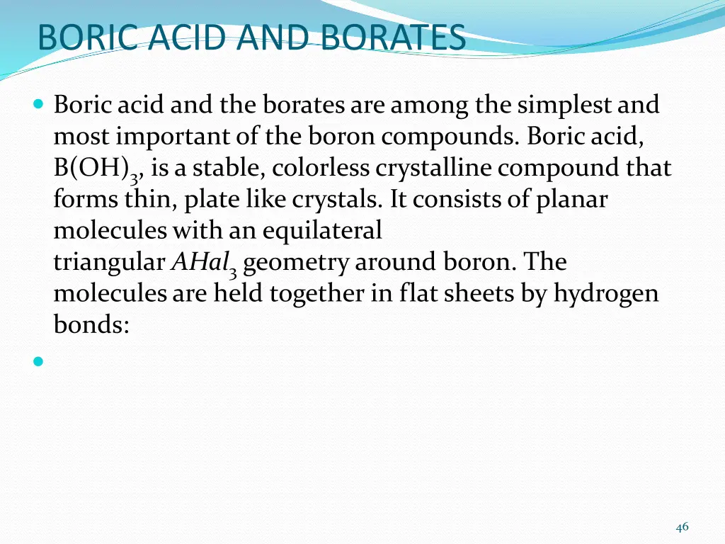 boric acid and borates