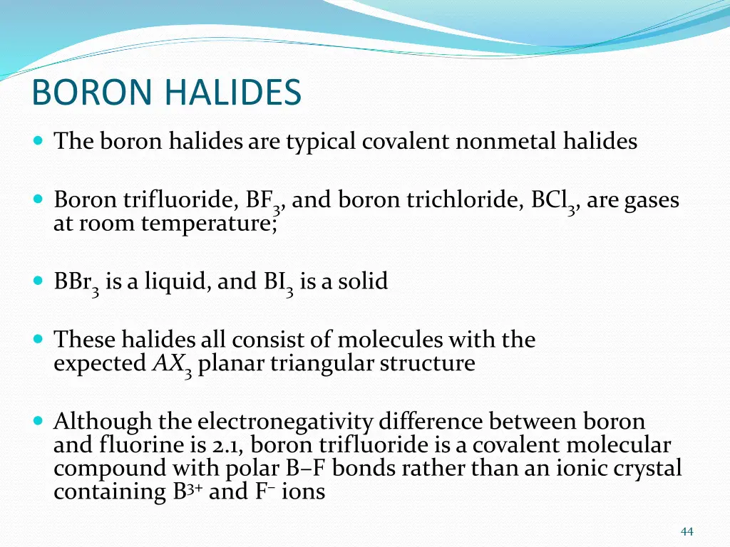 boron halides