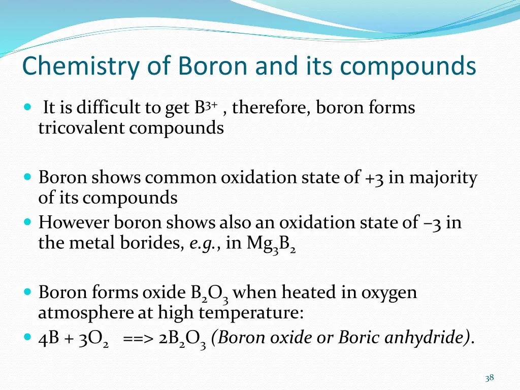 chemistry of boron and its compounds 1