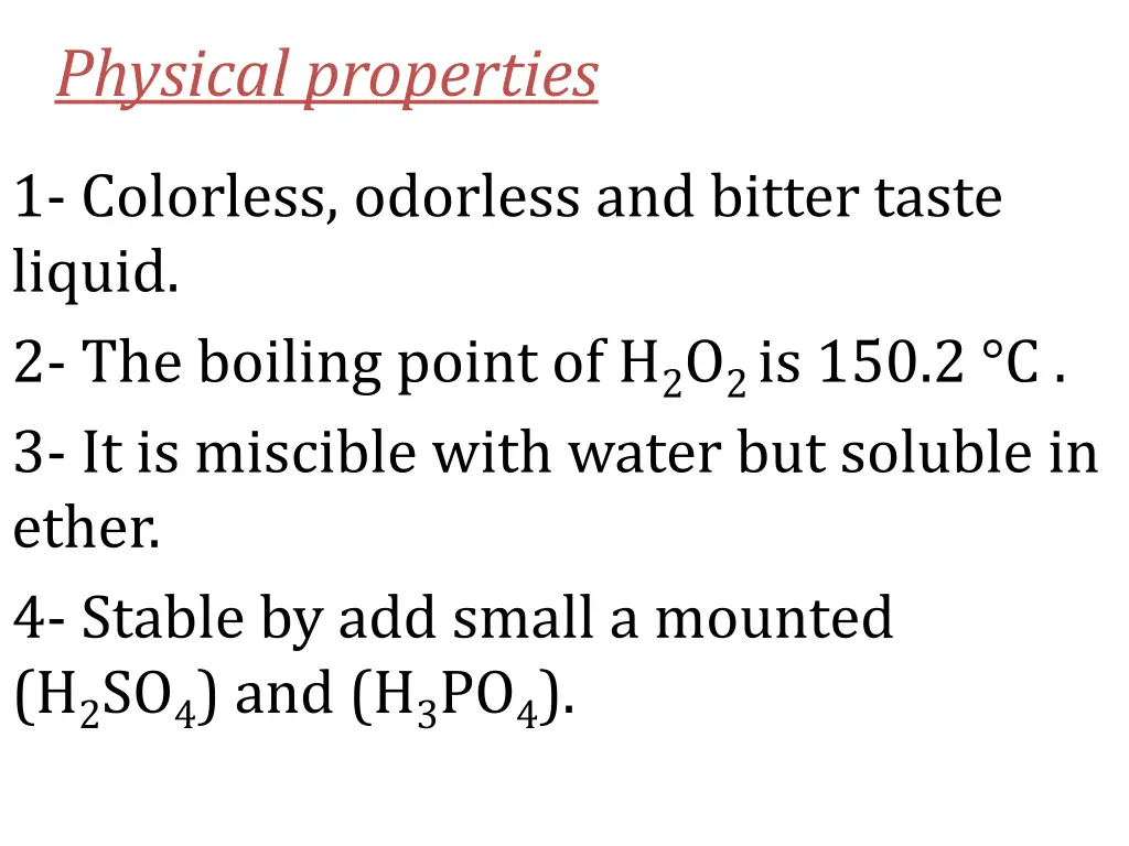 physical properties