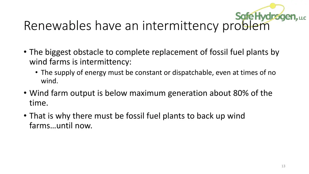 renewables have an intermittency problem