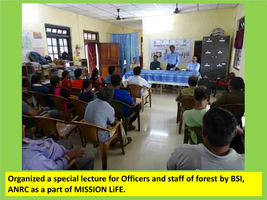 organized a special lecture for officers