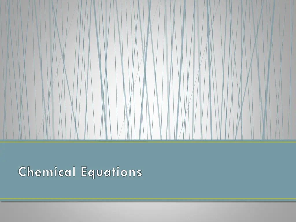 chemical equations