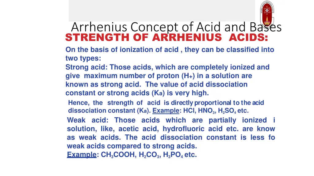 arrhenius concept ofacid and bases 1