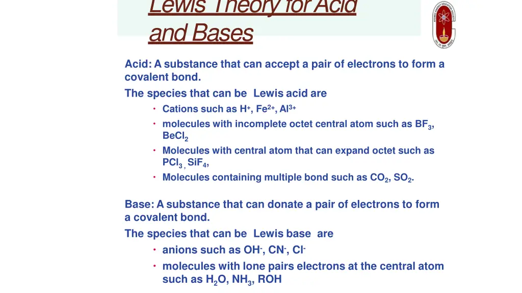 lewistheoryforacid andbases