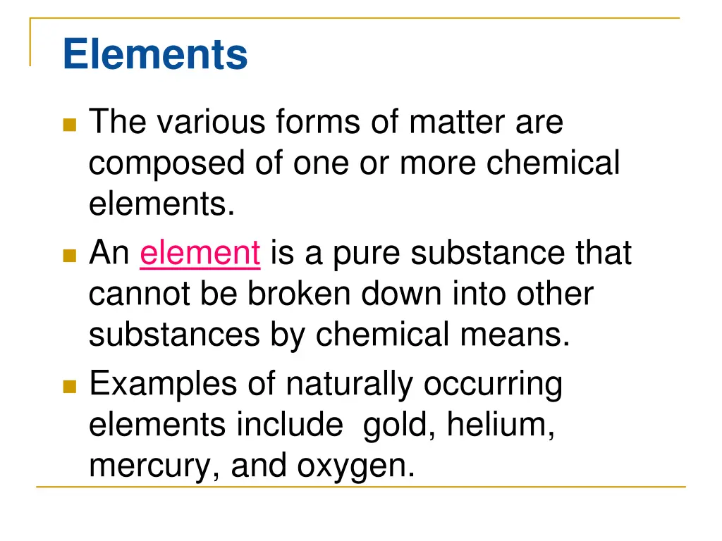 elements 1