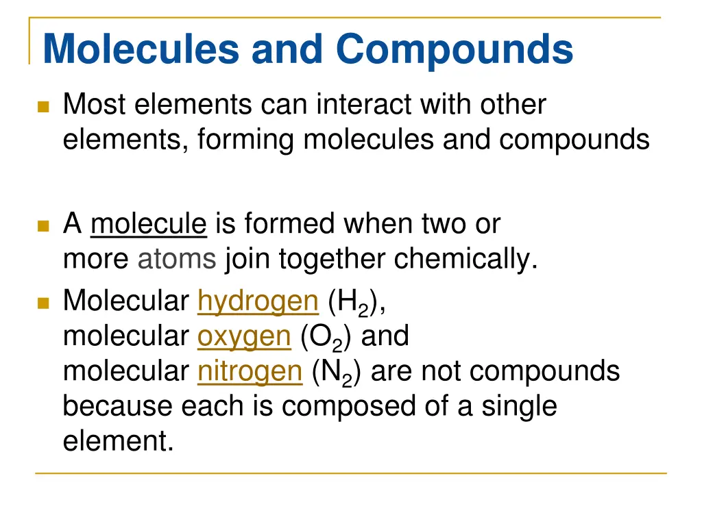 molecules and compounds