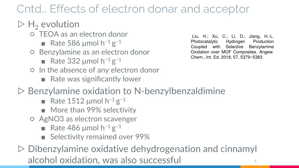 cntd effects of electron donar and acceptor