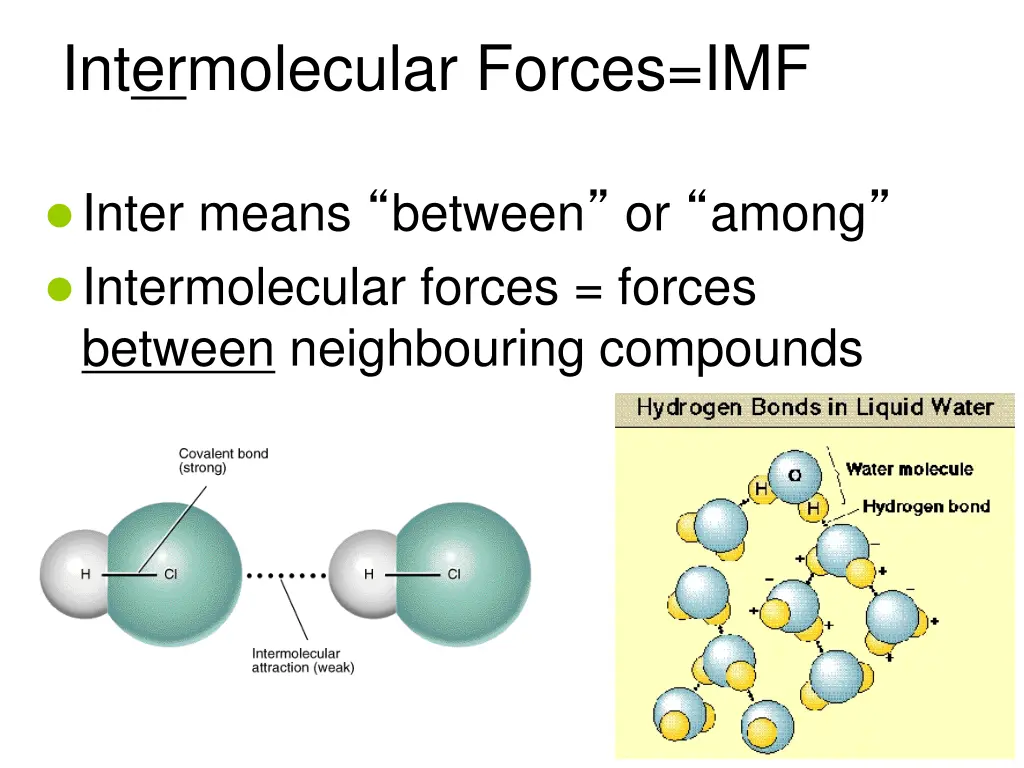 intermolecular forces imf