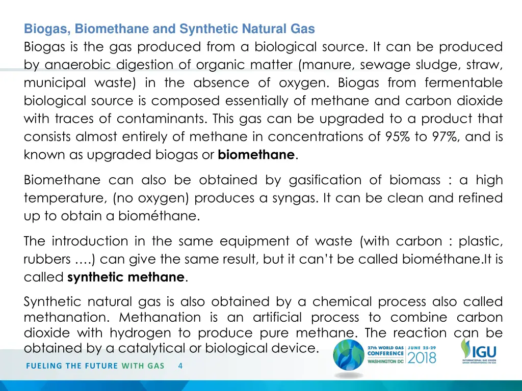 biogas biomethane and synthetic natural