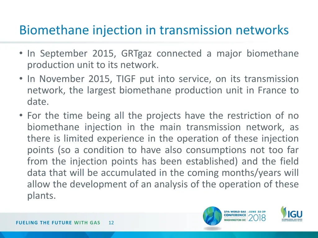 biomethane injection in transmission networks 1