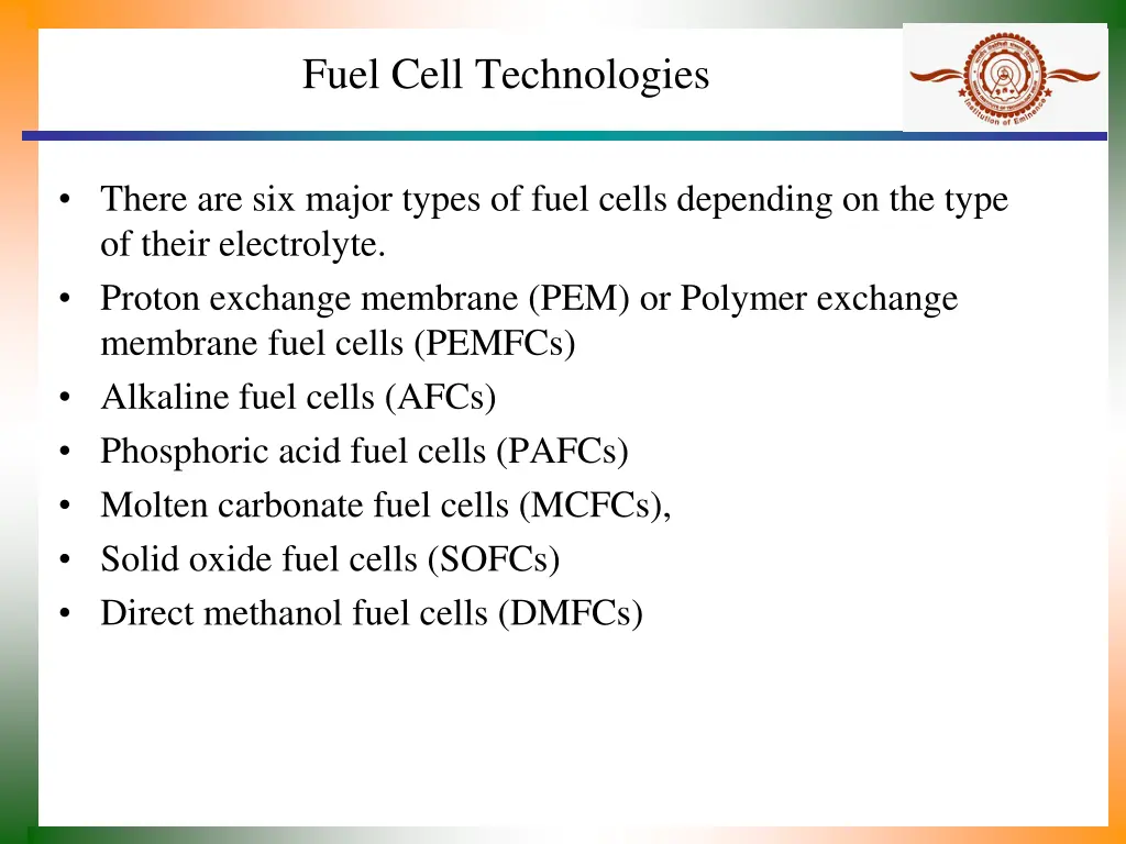 fuel cell technologies