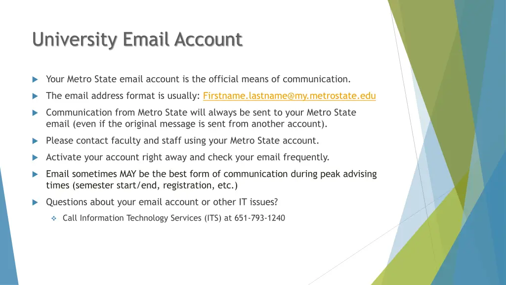 university email account