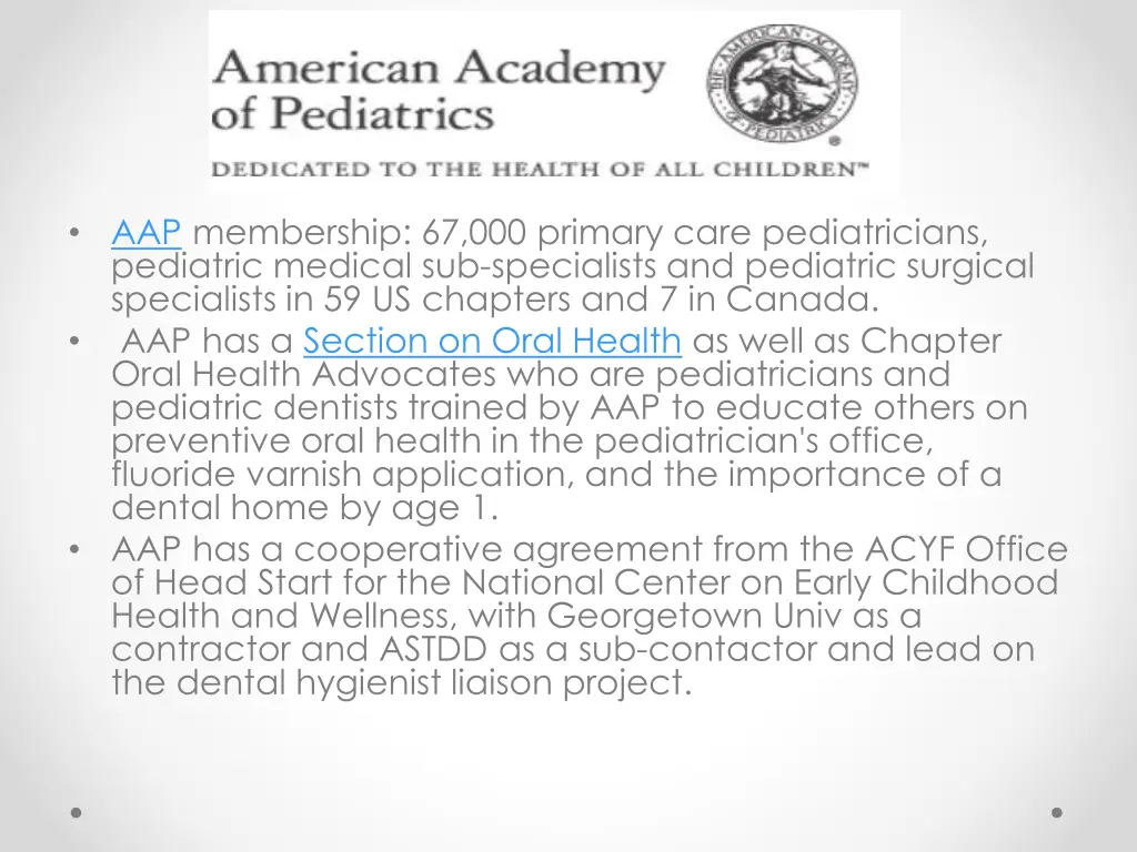 aap membership 67 000 primary care pediatricians