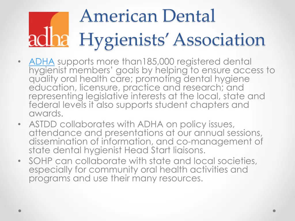 american dental hygienists association