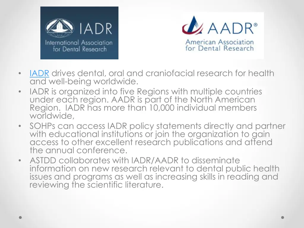 iadr drives dental oral and craniofacial research