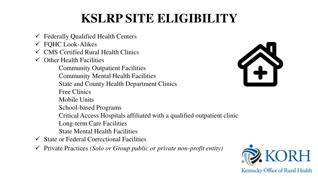 kslrp site eligibility