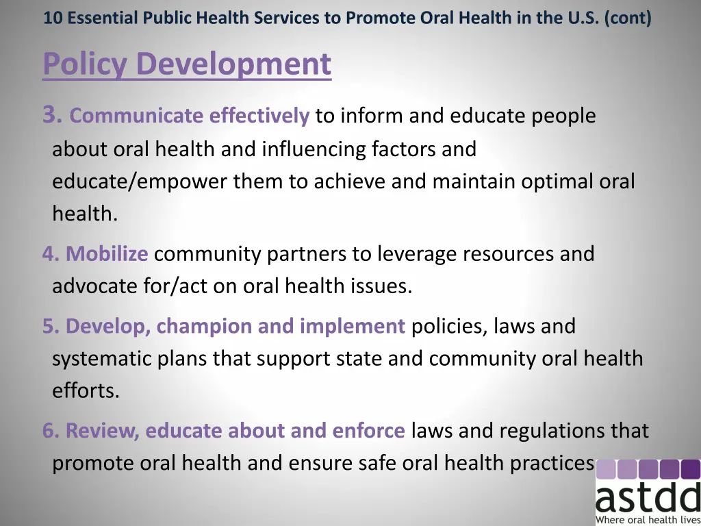 10 essential public health services to promote 1