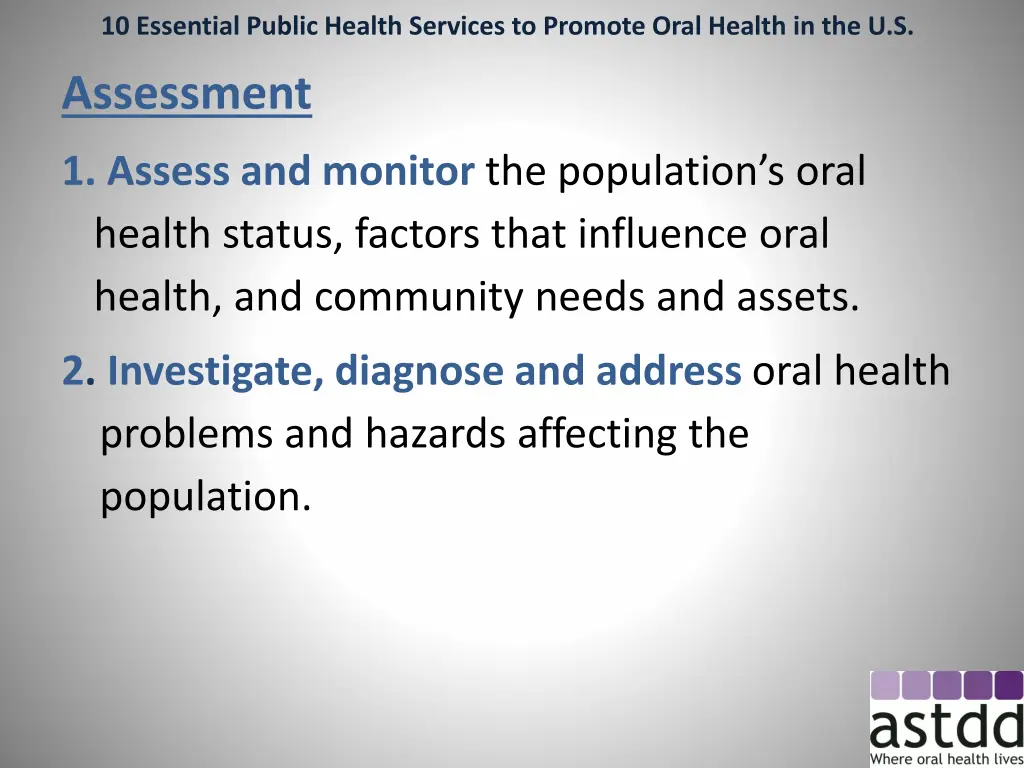 10 essential public health services to promote