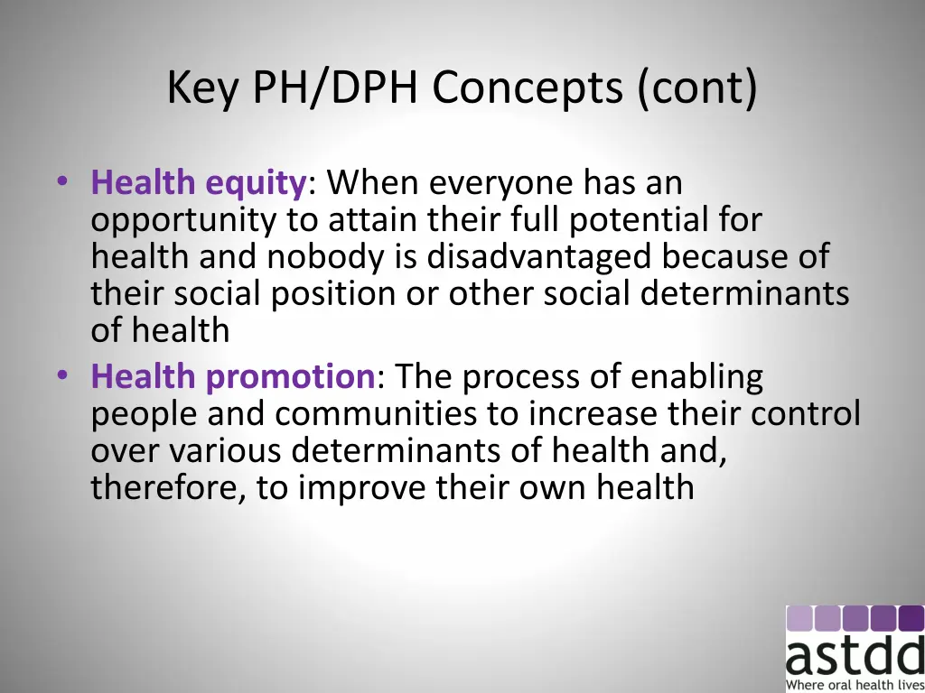 key ph dph concepts cont 1