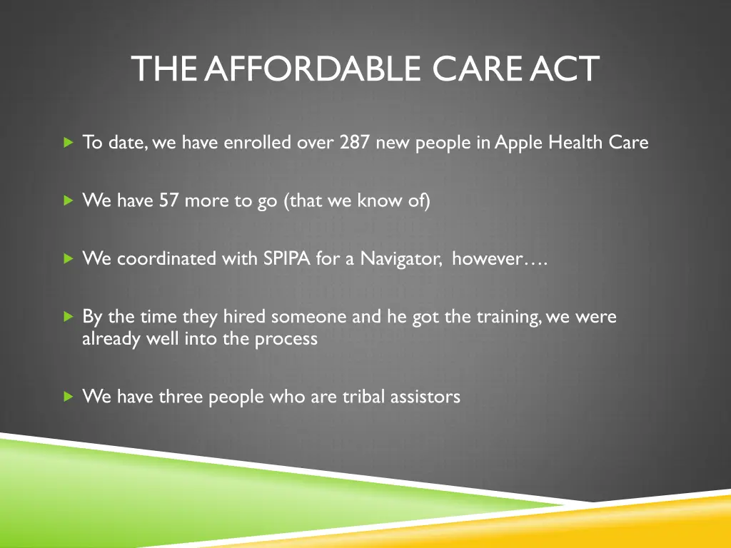 the affordable care act