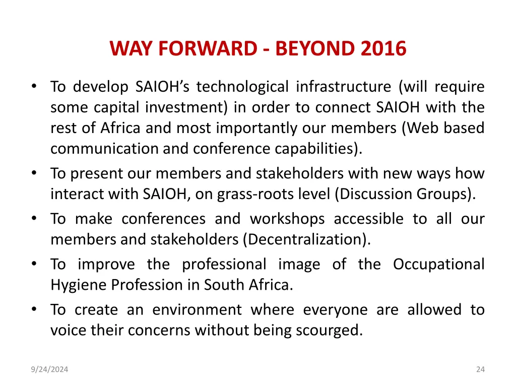 way forward beyond 2016 1