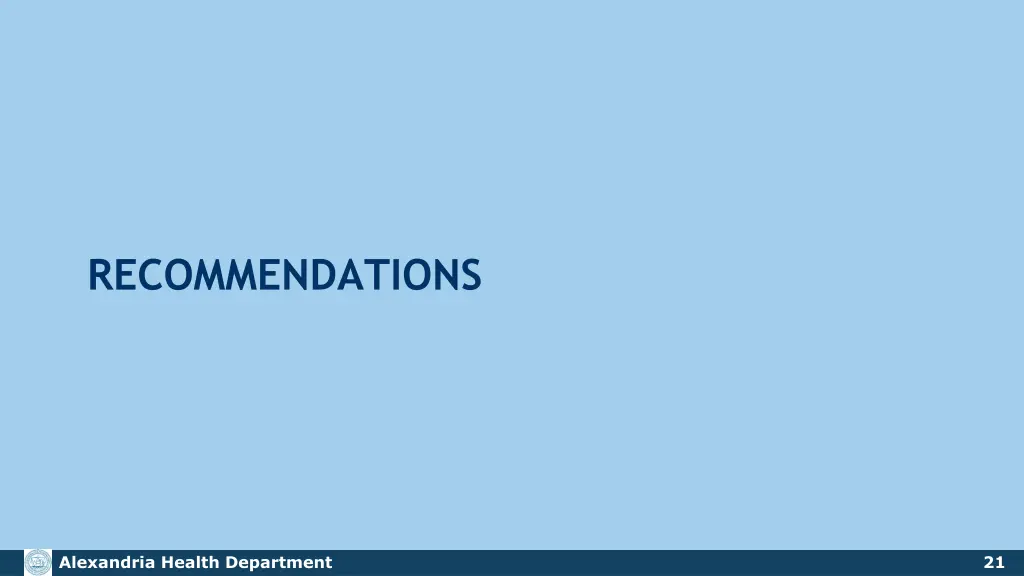 recommendations