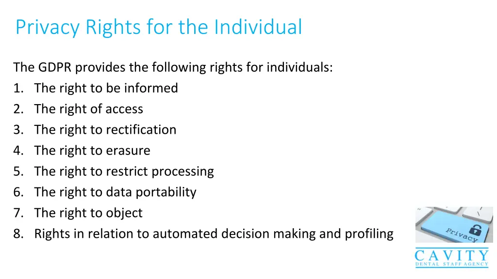 privacy rights for the individual 1