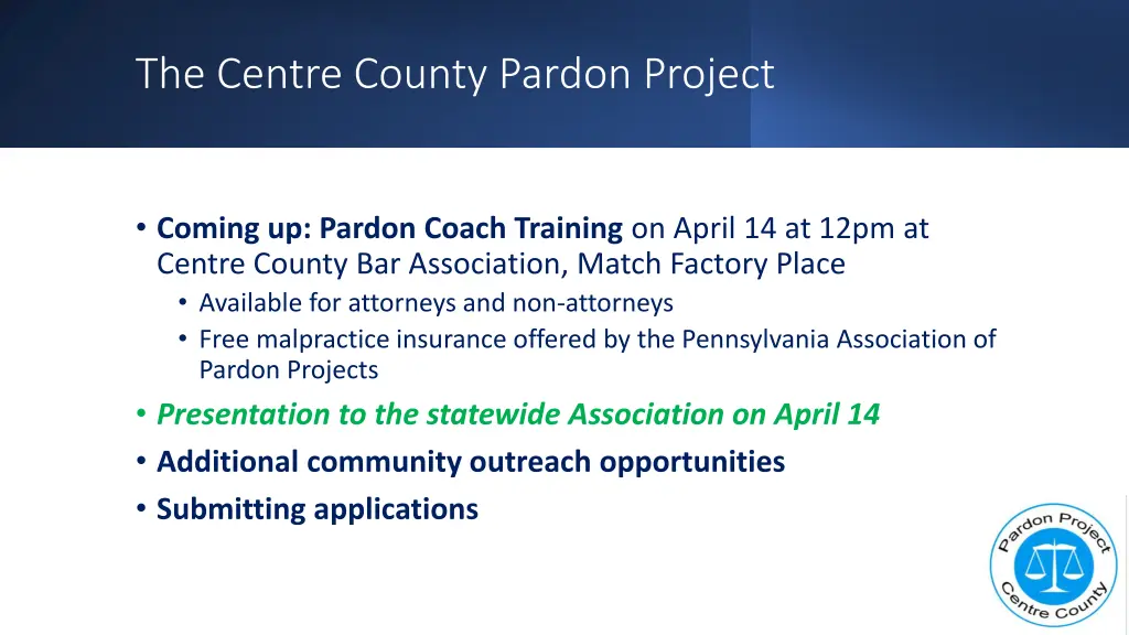 the centre county pardon project 1