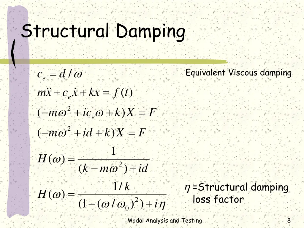 structural damping 1