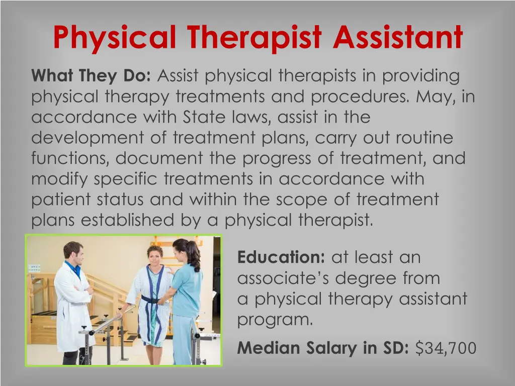 physical therapist assistant what they do assist