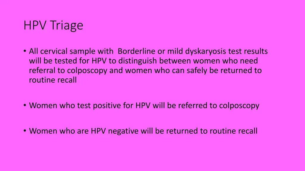 hpv triage