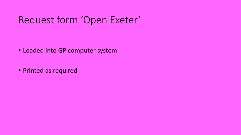 request form open exeter